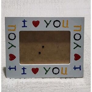 Fetco Ceramic Picture Frame Country Cottage I Love You Vintage